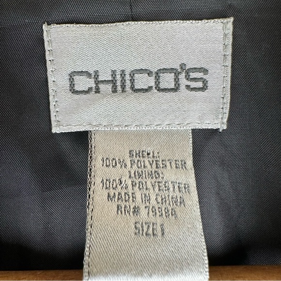 Chico's Lace Floral Blazer Office Party - Picture 4 of 7